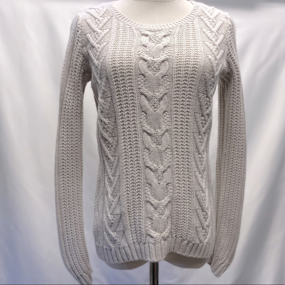 Gap Women’s Cable Knit Sweater Ivory Sz Small